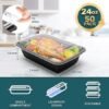 WGCC Meal Prep Containers 50 Pack Extrathick Food Storage Containers