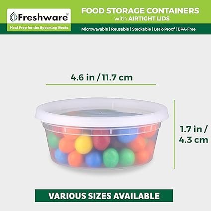 Freshware Food Storage Containers 50 Set