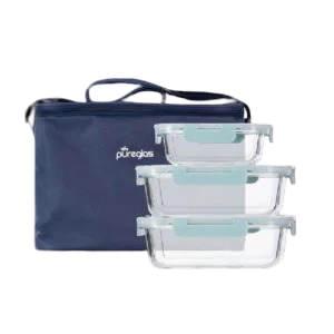 3 Pieces Container Set with Pouch