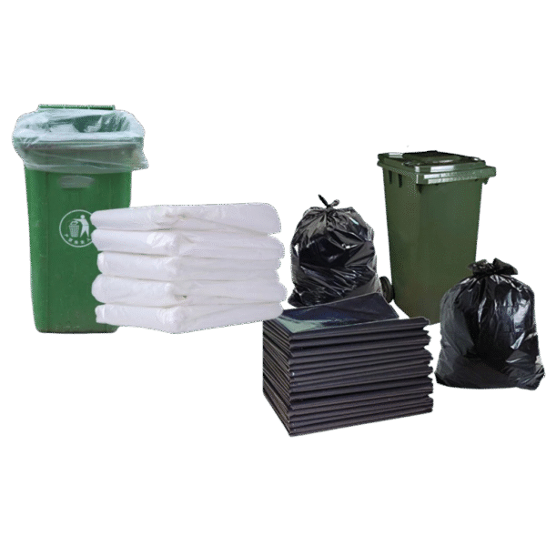 PLAIN / BLACK HD BAG 50"X60" Garbage Bag Jumbo Size / Industrial Bin Trash Bag
